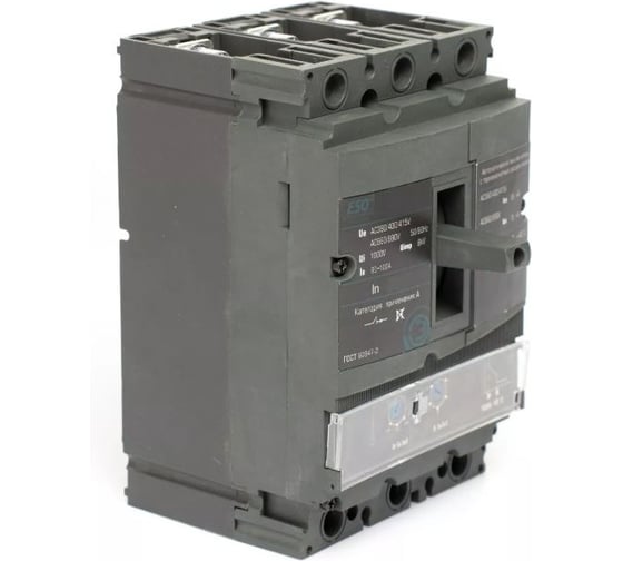 Автоматический выключатель ESQ BA 88-38/160M 3P (F) TMA 80-100A, Ii=6,7,8,9,10*In 150кА AC380/415В 14.02.02.000052