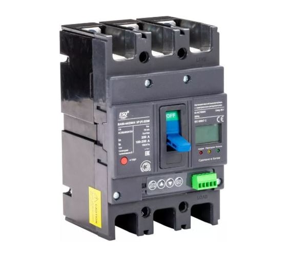 Автоматический выключатель ESQ BA88-44/250H 3P (F) EDM 100-250А 70кА 400 AC 14.02.03.000109