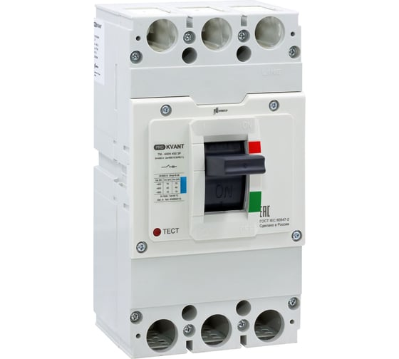 Выключатель автоматический Контактор PRO.KVАNT TM-400N 3P 400А 35кА KV0000103
