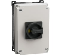 Выключатель-разъединитель IEK ARMAT SDM 3P 80А в пластиковом боксе IP67 AR-SDM-21-080