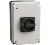 Выключатель-разъединитель IEK ARMAT SDM 3P 80А в алюминиевомом боксе IP67 AR-SDM-31-080