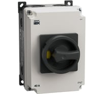 Выключатель-разъединитель IEK ARMAT SDM 3P 40А в пластиковом боксе IP67 AR-SDM-21-040