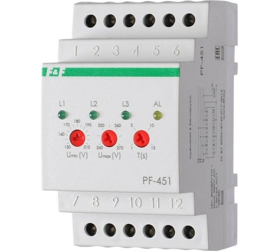 Автоматический переключатель фаз Евроавтоматика F&F PF-451 EA04.005.003 1