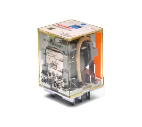 Реле Shenler НТК Приборэнерго, 3CO, 16A(400VAC/30VDC), 110VDC, мех. индикация, тест-кнопка с блокировкой, LED REH3CO110LT 1