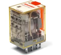 Реле Shenler НТК Приборэнерго, 2CO, 7A(250VAC/30VDC), 230VAC, мех. индикация, тест-кнопка с блокировкой, LED RKE2CO730LT