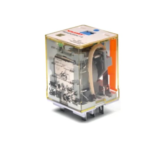 Реле Shenler НТК Приборэнерго, 3CO, 16A(400VAC/30VDC), 220VDC, мех. индикация, тест-кнопка с блокировкой, диод +A1/-A2, LED REH3CO220LTD1 1
