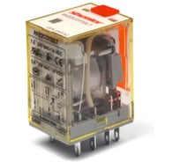Реле Shenler НТК Приборэнерго, 4CO, 5A(250VAC/30VDC), 230VAC, мех. индикация, тест-кнопка с блокировкой, LED RKE4CO730LT