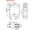 Реле Shenler НТК Приборэнерго, 2CO, 8A(250VAC/30VDC), 48VDC, мех. индикация, тест-кнопка с блокировкой, LED RFT2CO048LT 2