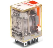 Реле Shenler НТК Приборэнерго, 1CO, 16A(250VAC/30VDC), 24VAC, мех. индикация, тест-кнопка с блокировкой, LED RKL1CO524LT