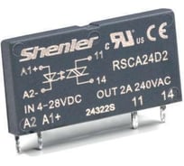 Реле интерфейсное полупроводниковое SHENLER НТК Приборэнерго 1NO, 2A(240VAC), 4_28VDC, zero-crossing, W=6.2mm RSCA24D2