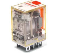 Реле Shenler НТК Приборэнерго, 3CO, 10A(250VAC/30VDC), 24VAC, мех. индикация, тест-кнопка с блокировкой, LED RKL3CO524LT