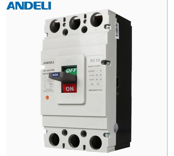 Автоматический выключатель ANDELI AM1-400L/3P 250A 50KA  ADL06-050