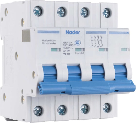 Модульный автоматический выключатель Nader NDB2TS-63B16/4P 112600042