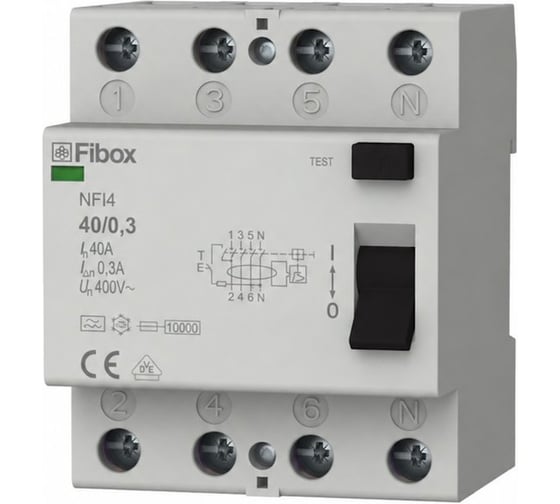 Устройство защитного отключения Fibox (УЗО) NFI4 40/03
