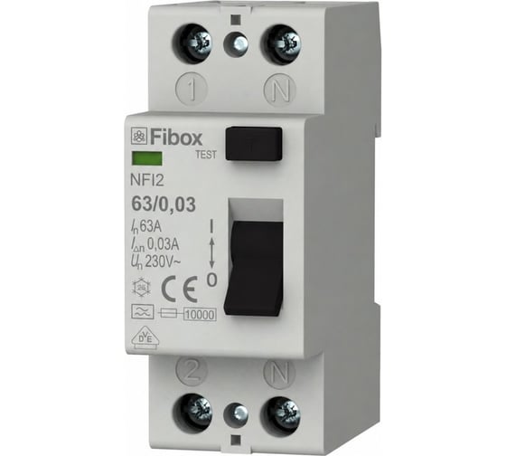 Устройство защитного отключения Fibox (УЗО) NFI2 63/003