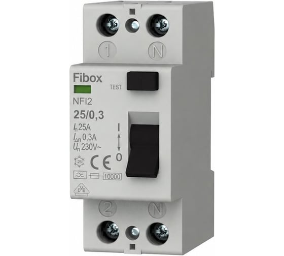 Устройство защитного отключения Fibox (УЗО) NFI2 25/03