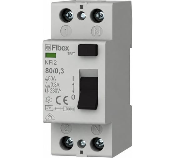 Устройство защитного отключения Fibox (УЗО) NFI2 80/03