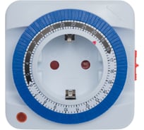 Механический розеточный таймер VKL electric VТP-02 24ч/15мин,48пр.,16А,IP20 1/48 1007317