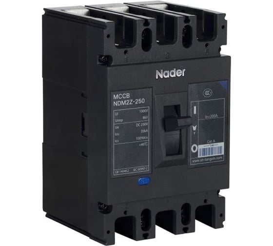 Автоматический выключатель в литом корпусе Nader NDM2Z-250/3 3 00 160A 213000058
