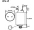 Конденсатор пусковой JB Capacitors , 55мкФ, 450В, 55х125, JFS-17 (CBB60-G) (гибкие выводы+болт) JFS17A6556J000000B-523 7