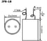 Конденсатор пусковой JB Capacitors , 40мкФ, 450В, 50х95, JFS-18 (CBB60-K) (гибкие выводы) JFS18A6406J000000B-525 7