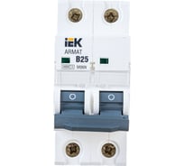 Автоматический выключатель IEK ARMAT M06N 2P B 25А AR-M06N-2-B025