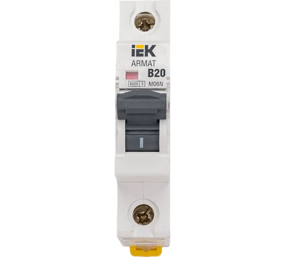 Автоматический выключатель IEK M06N 1P B 20А AR-M06N-1-B020