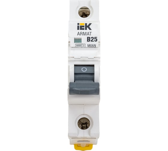 Автоматический выключатель IEK M06N 1P B 25А AR-M06N-1-B025