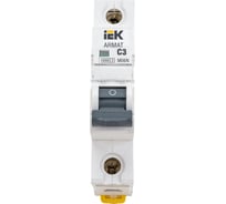 Автоматический выключатель IEK M06N 1P C 3А AR-M06N-1-C003