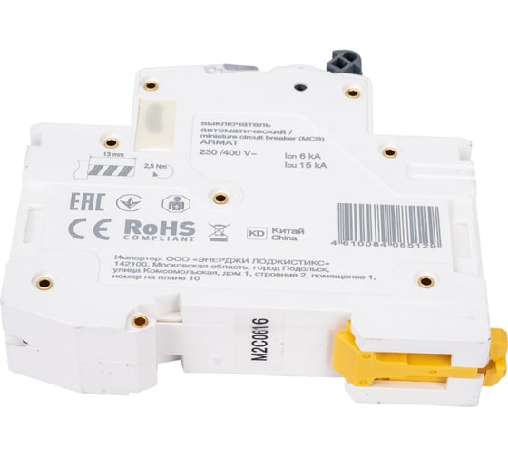 Автоматический выключатель IEK M06N 1P C 6А AR-M06N-1-C006