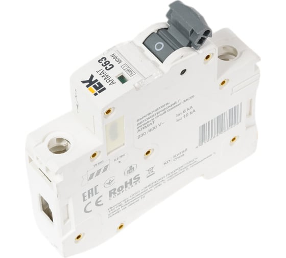 Автоматический выключатель IEK M06N 1P C 63А AR-M06N-1-C063