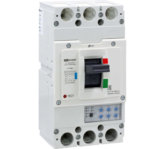 Выключатель автоматический Контактор PRO.KVАNT S1-400S 3P 400А 50кА KV0000945