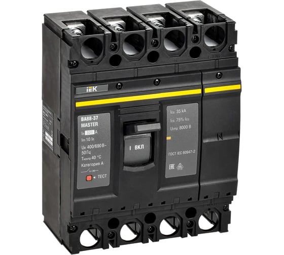 Автоматический выключатель IEK ВА88-37 4P 320А 35кА MASTER SVA40-4-0320-02
