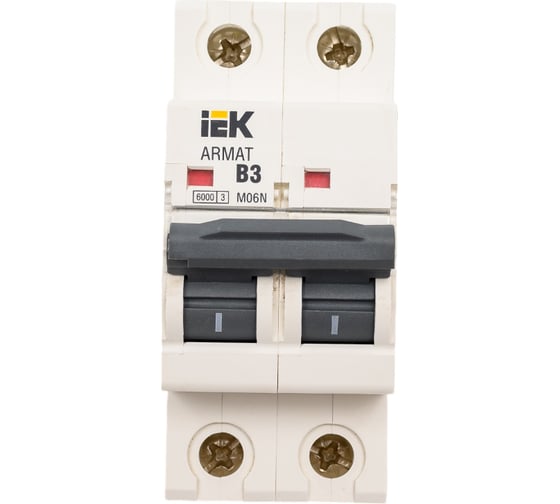 Автоматический выключатель IEK M06N 2P B 3А AR-M06N-2-B003