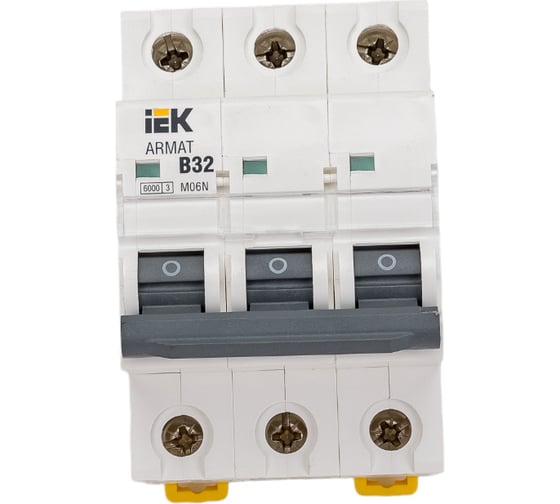 Автоматический выключатель IEK M06N 3P B 32А AR-M06N-3-B032 1