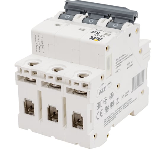Автоматический выключатель IEK M06N 3P B 32А AR-M06N-3-B032