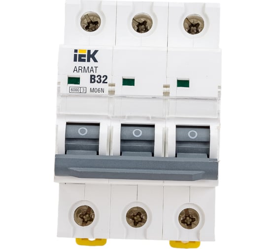 Автоматический выключатель IEK M06N 3P B 32А AR-M06N-3-B032