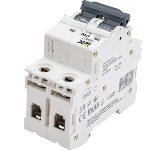 Автоматический выключатель IEK M06N 2P C 40А AR-M06N-2-C040