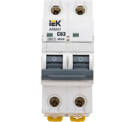 Автоматический выключатель IEK M06N 2P C 63А AR-M06N-2-C063