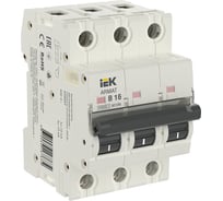 Автоматический выключатель IEK M10N 3P B 6А AR-M10N-3-B006