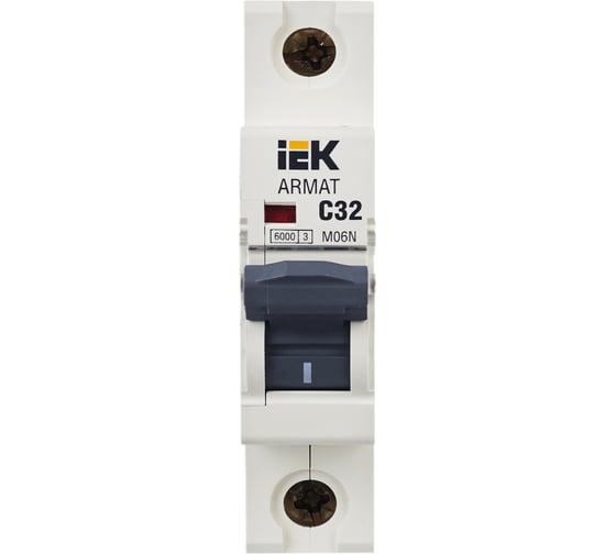 Автоматический выключатель IEK ARMAT M06N 1P C 32А AR-M06N-1-C032
