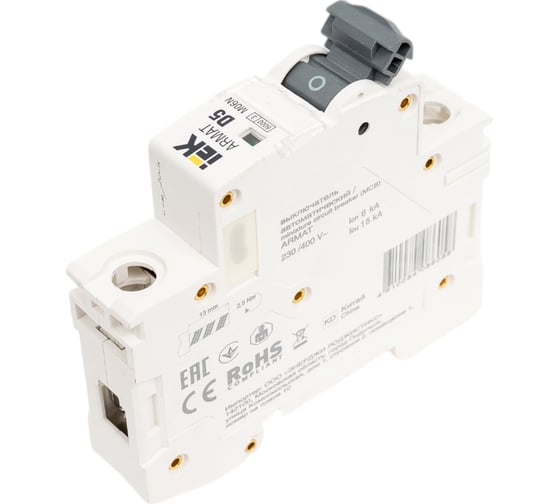 Автоматический выключатель IEK ARMAT M06N 1P D 5А AR-M06N-1-D005