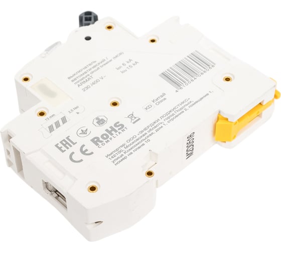 Автоматический выключатель IEK ARMAT M06N 1P D 5А AR-M06N-1-D005