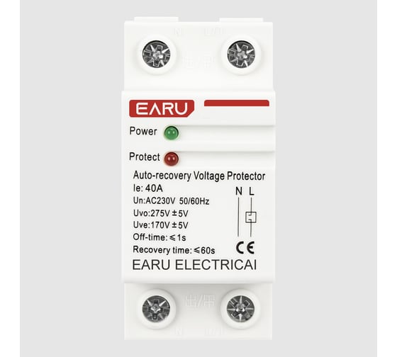 Реле напряжения EARU EAVPD 40A БП-00008013