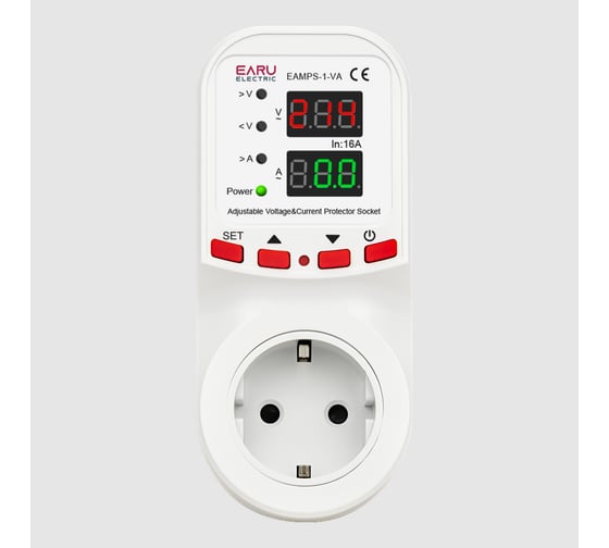 Устройство защиты от перенапряжения EARU EAMPS-1-VA Voltage+Current Protector БП-00008020