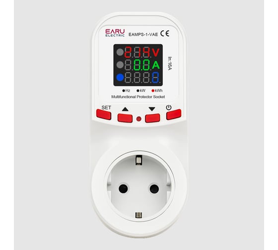 Устройство защиты от перенапряжения EARU EAMPS-1-VAE Voltage+Current Protector with Metering Function БП-00008021