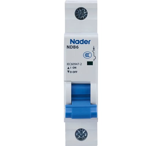 Модульный автоматический выключатель Nader NDB6-125D100/1P 115100019