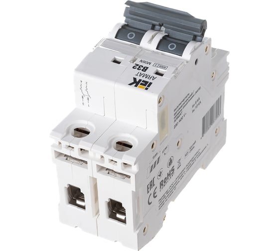 Автоматический выключатель IEK ARMAT M06N 2P B 32А AR-M06N-2-B032