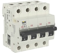 Автоматический выключатель IEK ARMAT M06N 4P D 1А AR-M06N-4-D001