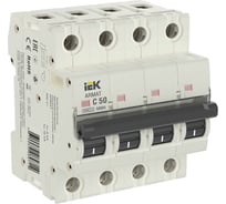 Автоматический выключатель IEK ARMAT M06N 4P C 50А AR-M06N-4-C050